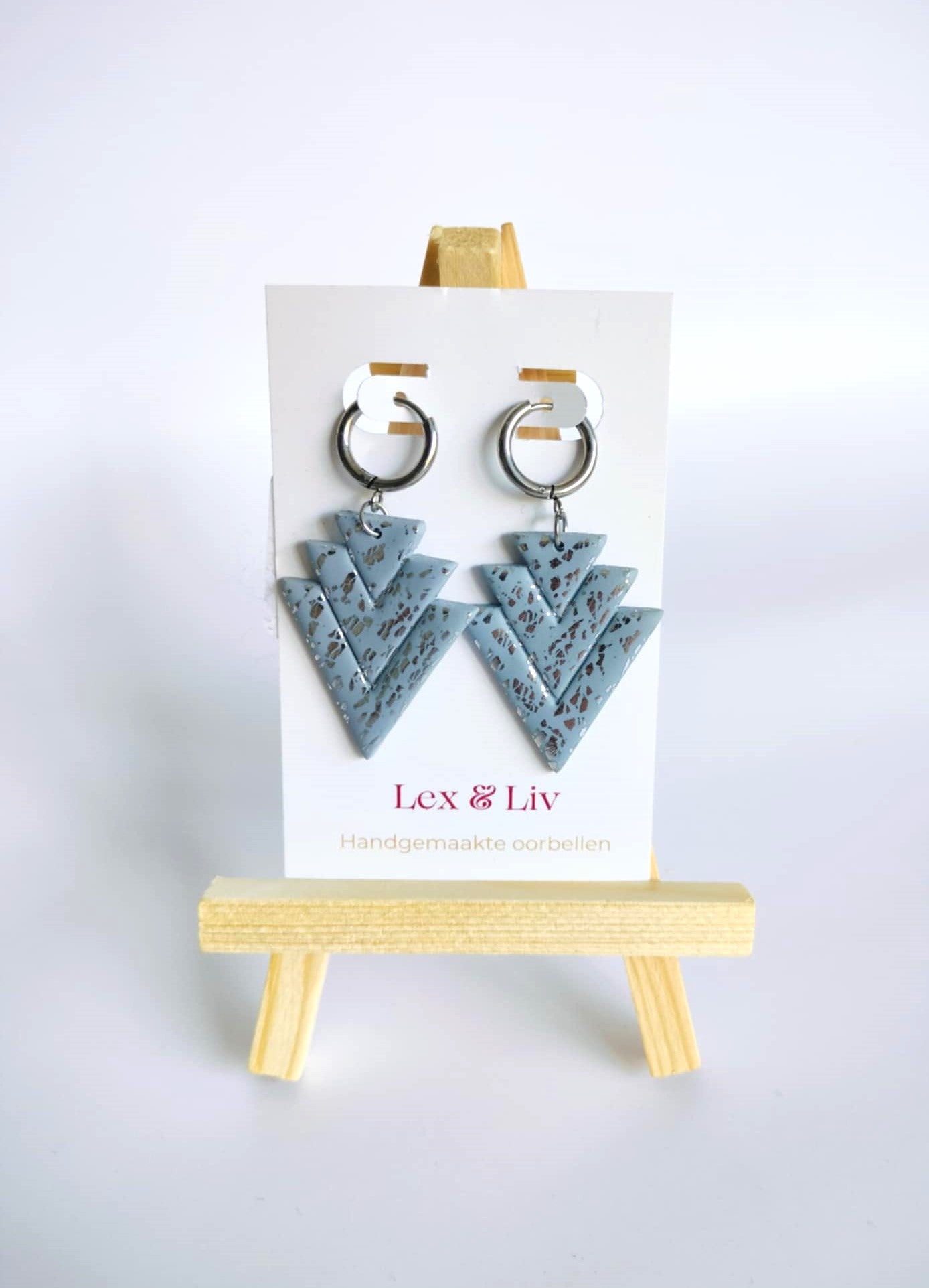 Blauw grijze driehoeken