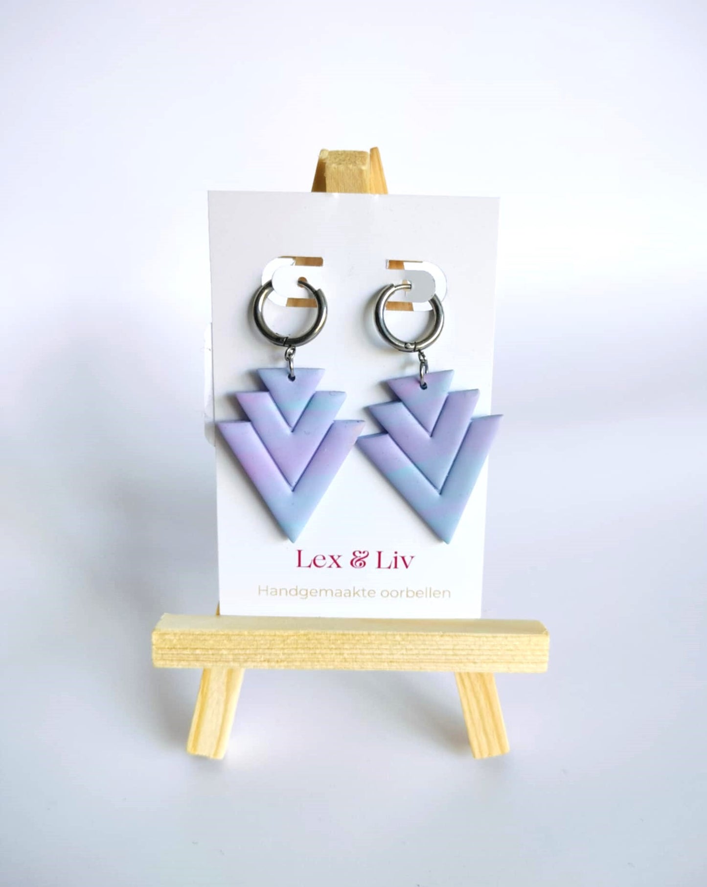 Blauw paarse driehoeken